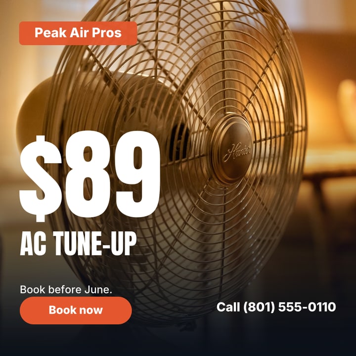 Peak Air Pros ad: $89 AC tune-up